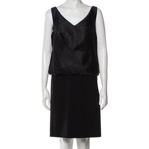 Moschino Cheap and Chic Black Silk Shift Dress‎